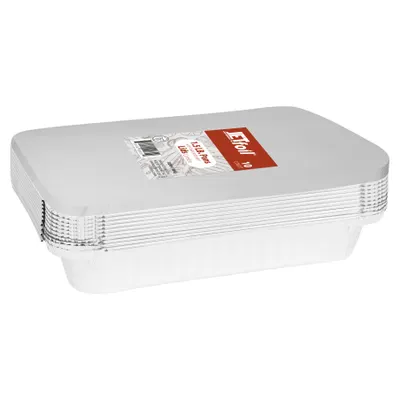 Jetfoil 1.5lb Aluminum Pans With Lid 10Ct