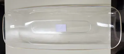 "17.5"""" Clear Rectangle Salad Bowl 1 ct"