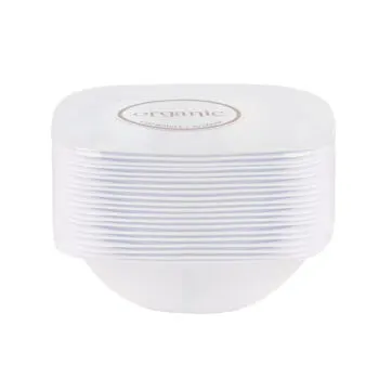 6 oz Square White Bowls 20 ct