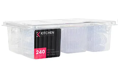 Clear Cutlery Tray 240 ct
