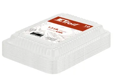 Plastic Oblong Lids 10 ct