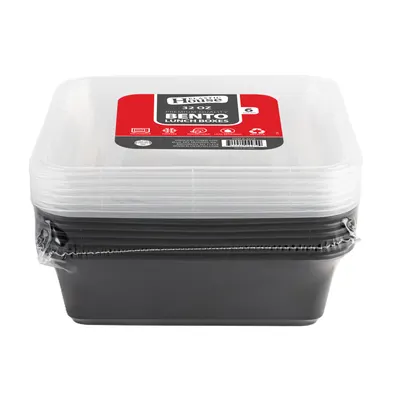 32oz Square Lunch Boxes  6 ct