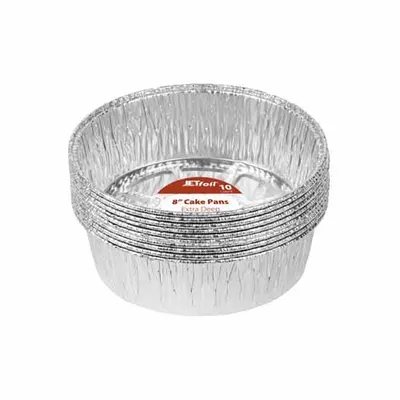 "8""""  Extra Deep Cake Pans 10 ct"