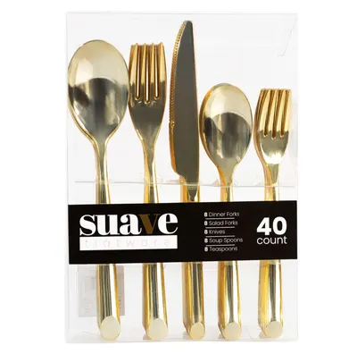 Gold Flatware Combo Pack 40 ct