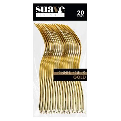 Flatware Dinner Forks Gold 20 ct