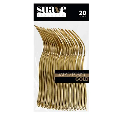 Flatware Salad Forks Gold 20 ct
