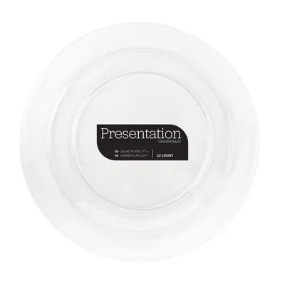 Combo Plates Presentation Clear