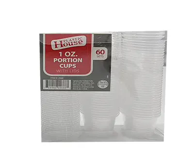 1 oz Portion Cups with Lids 60 ct