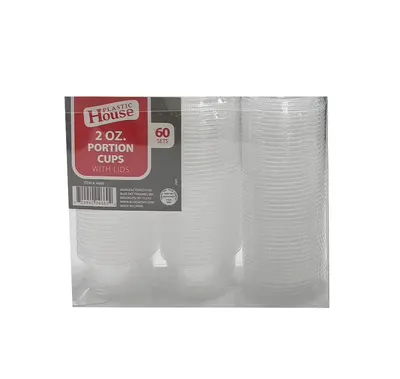 2 oz Portion Cups with Lids 60 ct