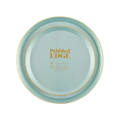 "7"""" Salad + 9"""" Dinner Plates 24 ct"