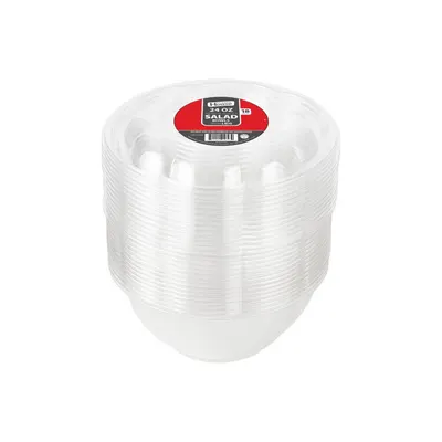 24 oz Premium Quality Salad Bowls w/ Lids