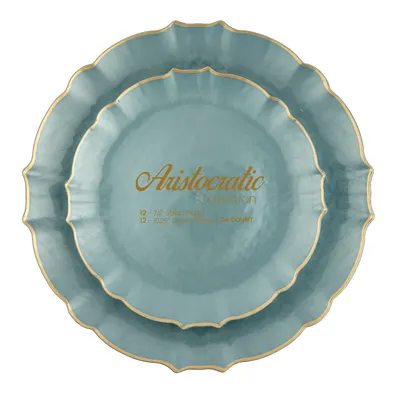 "7.6"""" Salad & 10.25"""" Dinner Plates 24 ct"