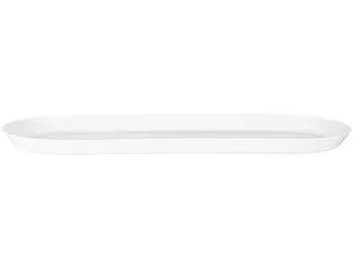 15.75″ Long Oval Tray White