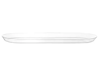 15.75″ Long Oval Tray Clear