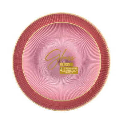 "7"""" Salad & 9"""" Dinner Plates 24 ct"