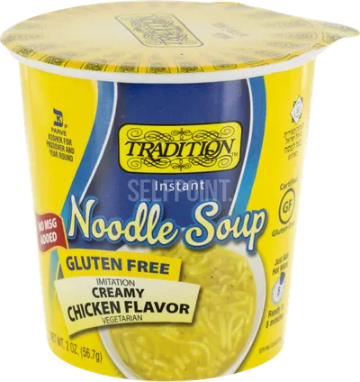 Instant Noodle Soup Imitation Creamy Chicken Flavor Vegetarian