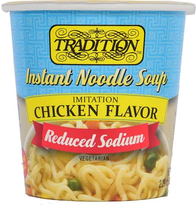 Instant Noodle Soup Chicken Flavor Reduced Sodium
