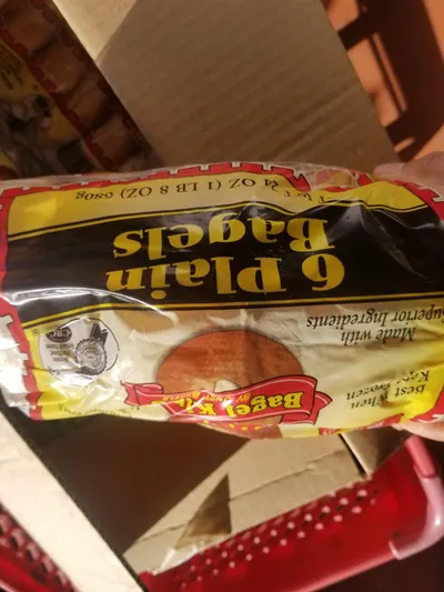 Plain Boiled Bagels 6 pk