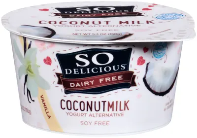 Vanilla Flavored Coconut Milk Yogurt Alternative