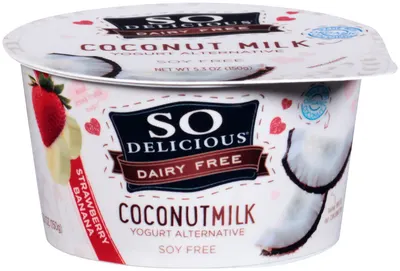 Strawberry Banana Coconutmilk Yogurt