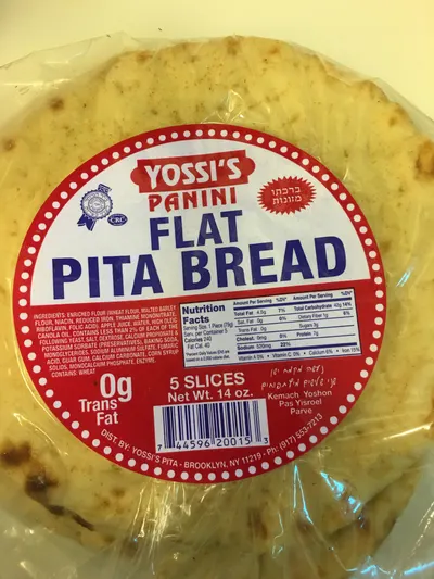 Flat Pita Bread 5 Ct