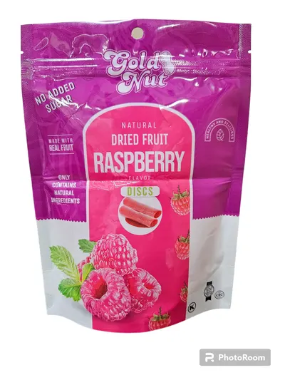 Natural Dried Fruit Raspberry Flavor Discs