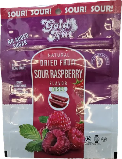 Dried Sour Raspberry Discs