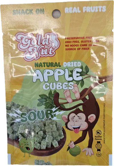 Dried Fruit Cubes Sour Apple