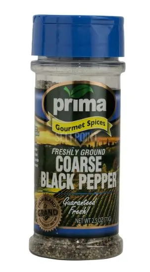 Freshly Ground Coarse Black Pepper
