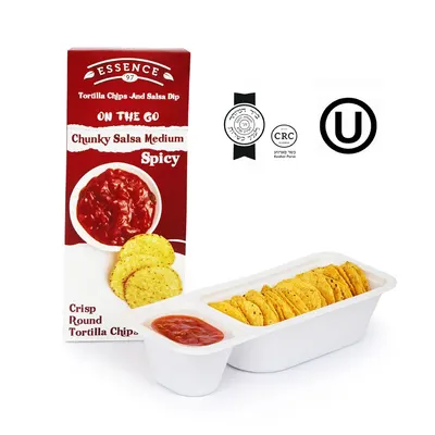 Tortilla Chips and Spicy Salsa Dip
