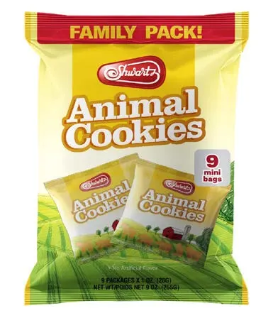 Animal Cookies Crackers Family Pack 9Pk