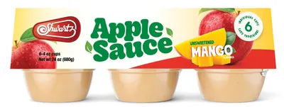 Unsweetened Mango Flavor Apple Sauce Cups 6 ct