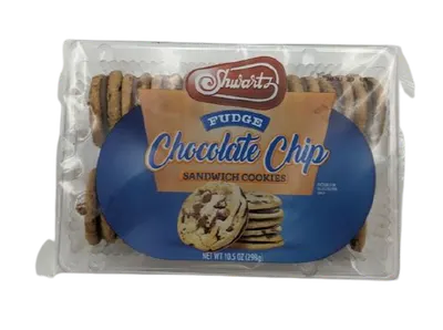 Fudge Chocolate Chip Sandwich Cookies