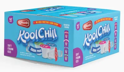 Assorted Flavors Soft Italian Ices Cups 40 ct