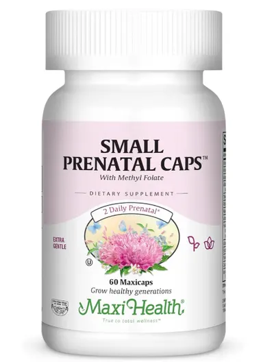 Small Prenatal Caps with Methyl Folate 60 ct