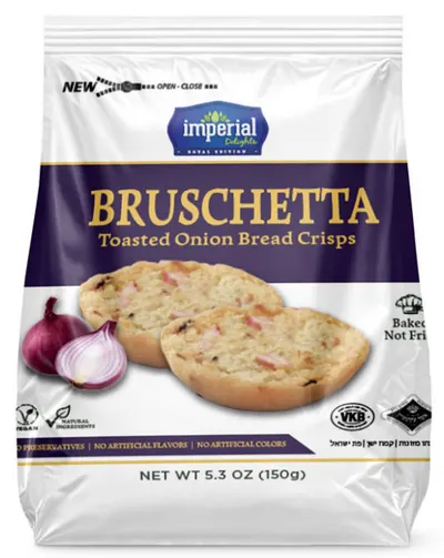Bruschetta Toasted Onion Bread Crisps