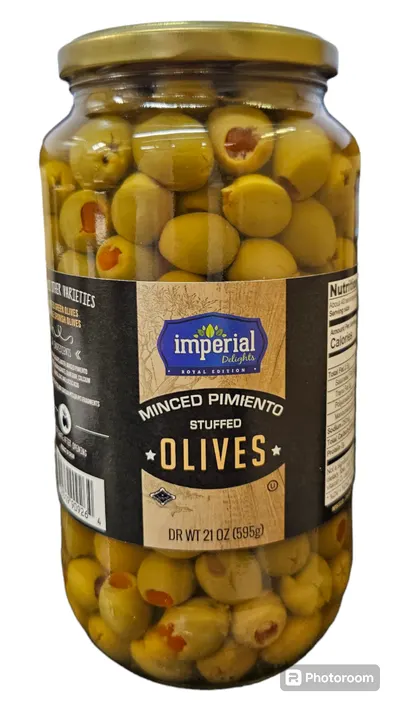 Imperial Stuffed Olives Minced Pimiento