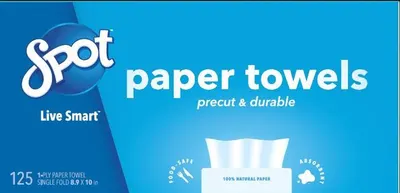Precut & Durable Paper Towels 125 Ct