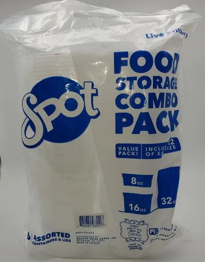 Storage Containers & Lids Combo 8 oz + 16 oz + 32 oz