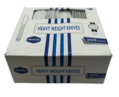 Heavy Weight White Knives 200 ct