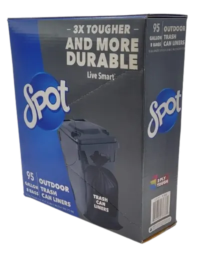Outdoor Trash Can Liners Black 95 Gallon