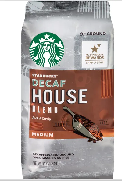 Starbucks Decaf House Blend Medium Roast