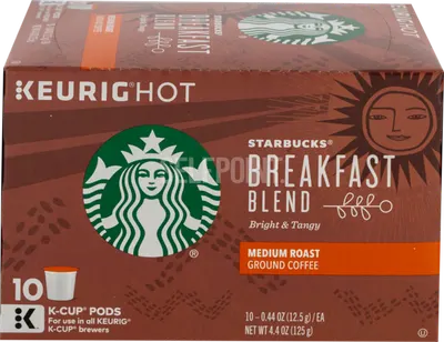 Starbucks Medium Roast Ground Coffee K-cup Pods 10 ct