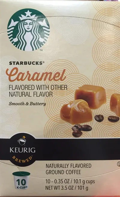 Starbucks Caramel Ground Coffee Keurig K-cups 10 ct