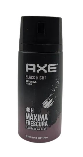 Black Night Black Caramel & Vanilla Body Spray Deodorant