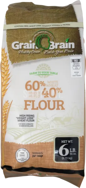 White Wheat 60% Whole Wheat 40% Flour