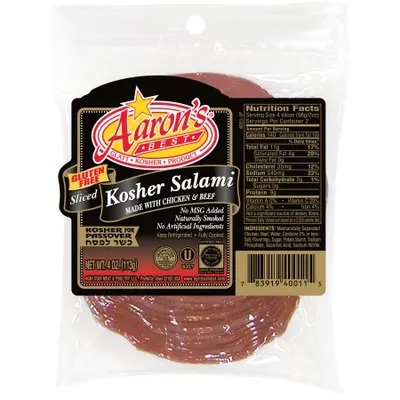 Sliced Kosher Salami with Chicken & Beef
