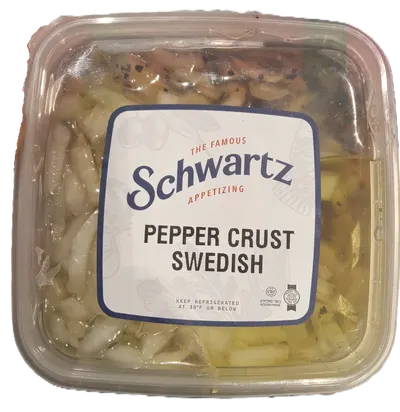 Pepper-Crusted Swedish-Style Herring