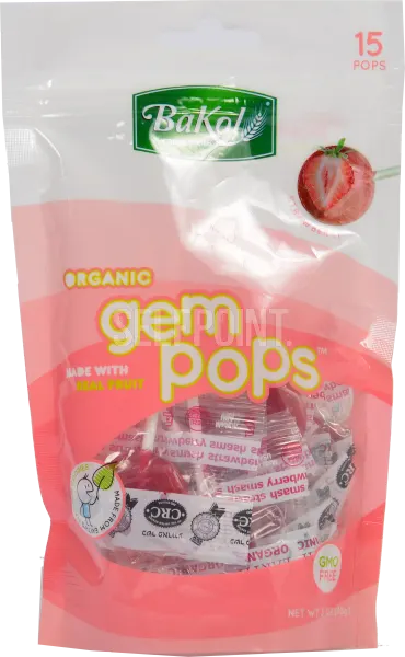 Organic Gem Pops Strawberry