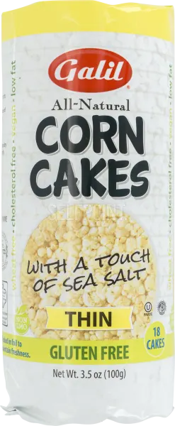 Gluten Free Thin Corn Cakes with a Touch of Sea Salt
